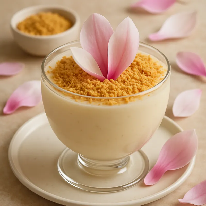 Magnolia-Pudding auf türkische Art