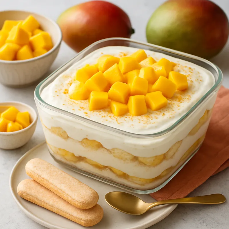 Mango-Tiramisu mit Skyr