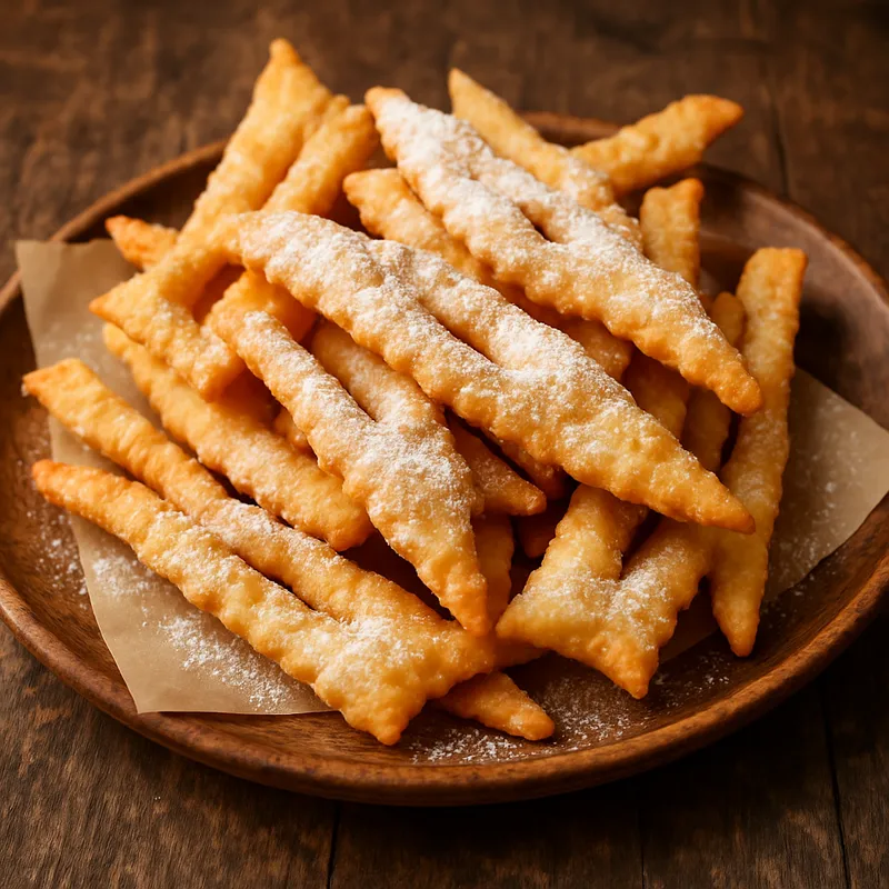 Mani Lalangia (Frittierte Teigstreifen)