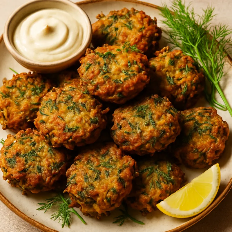 Marathokeftedes (Fenchel-Kräuterküchlein)