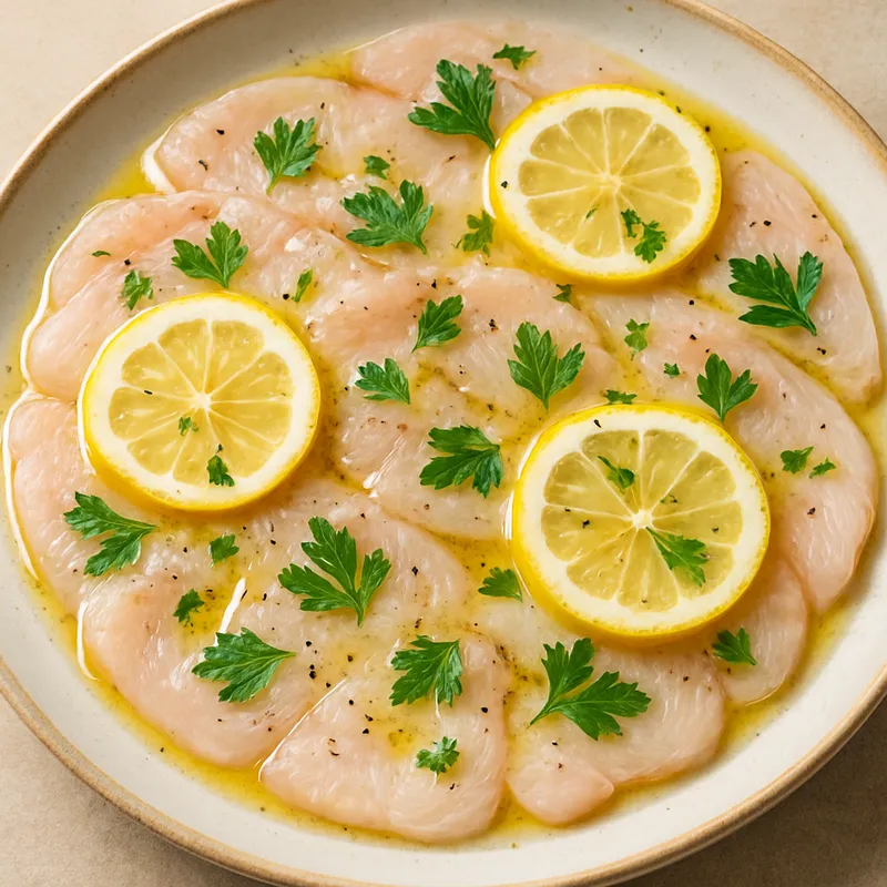 Mariniertes Schwertfisch-Carpaccio