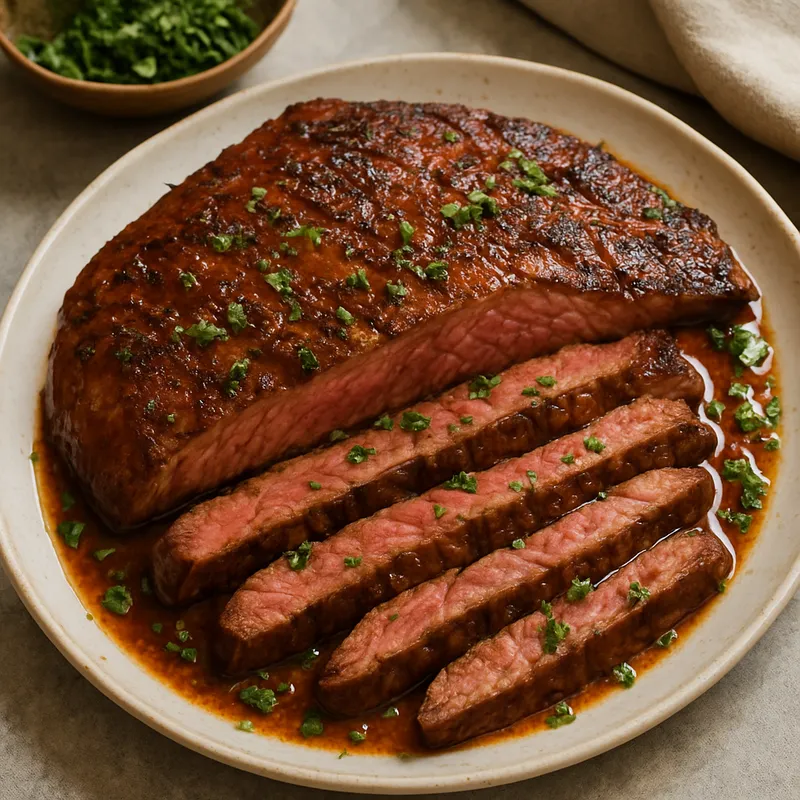 Mariniertes Flanksteak