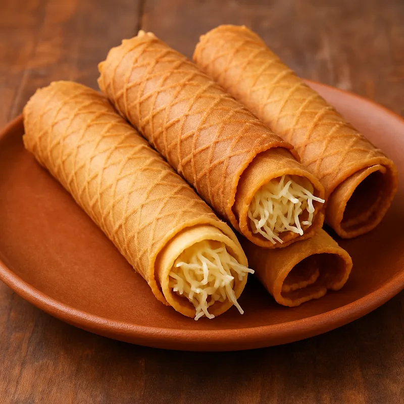 Marquesitas (Gerollte Waffel aus Yucatan)