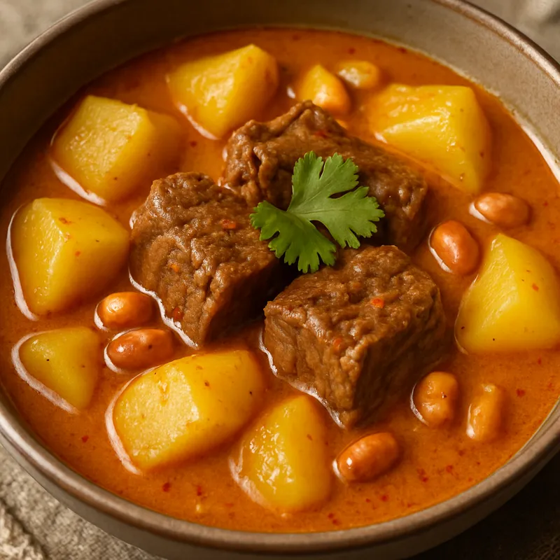 Massaman Curry mit Rindfleisch