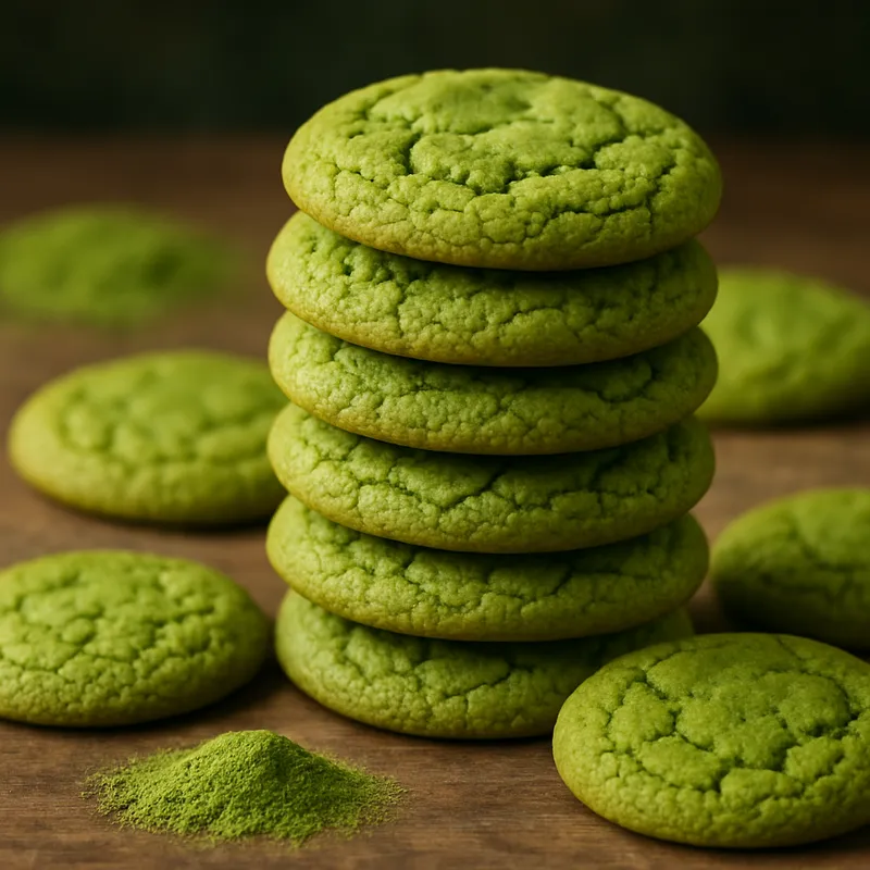 Matcha-Kekse