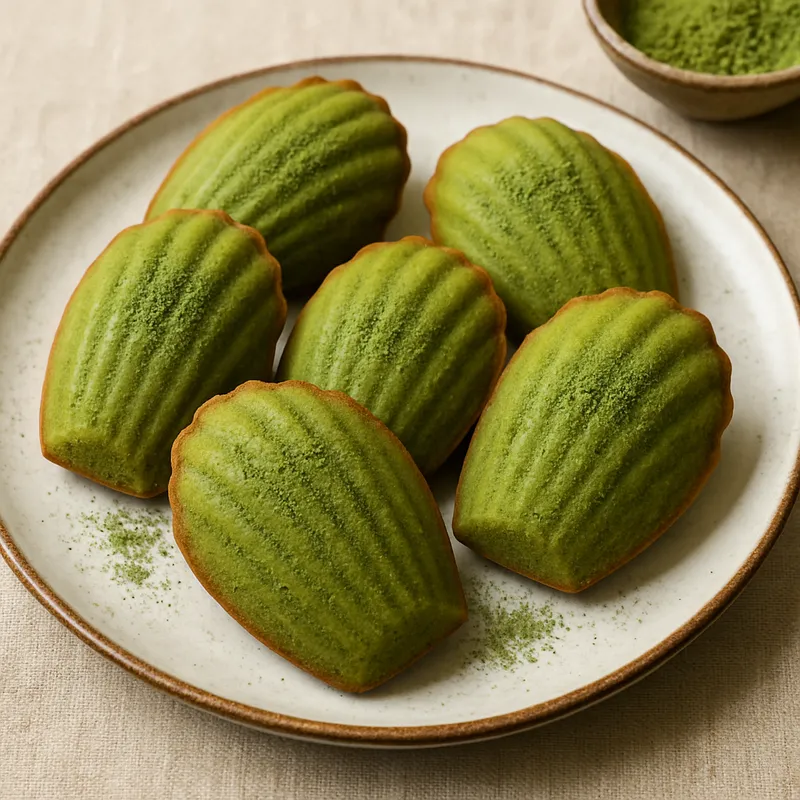 Matcha-Madeleines
