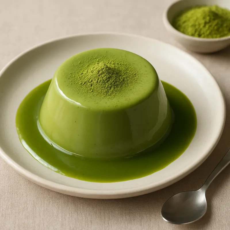 Matcha Purin (Matcha-Pudding)