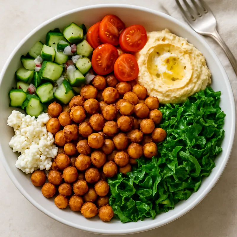Mediterranale Kichererbsen-Bowl