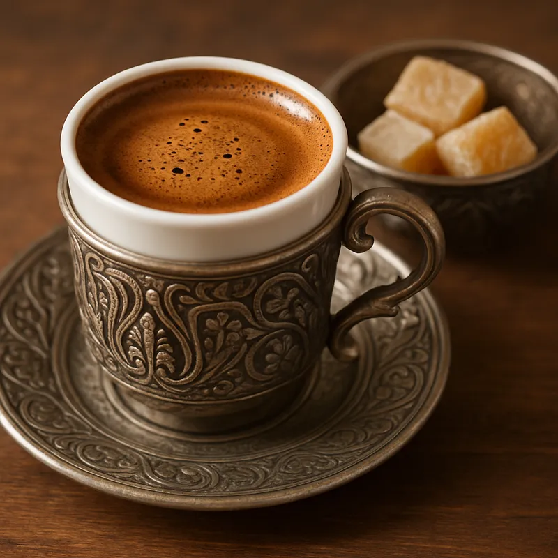 Mittelsüßer türkischer Kaffee