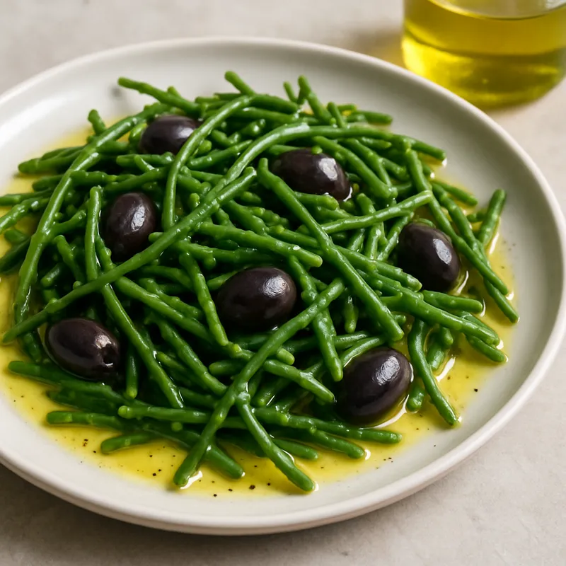 Meeresbohnensalat mit Olivenöl