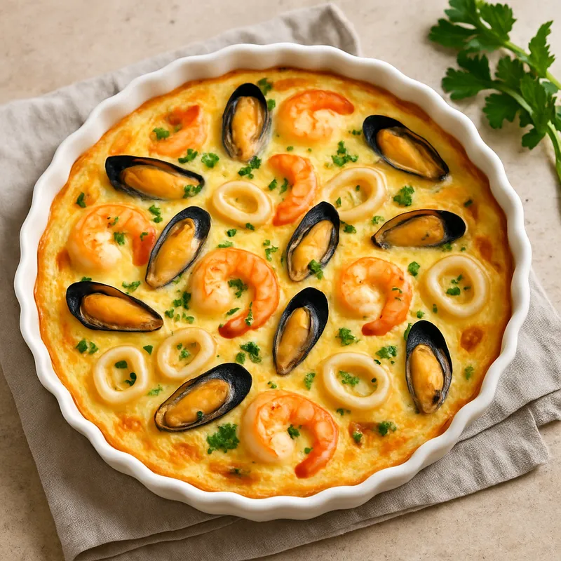 Meeresfrüchte-Clafoutis