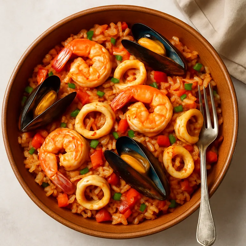 Meeresfrüchte-Jambalaya