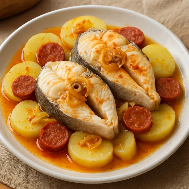 Merluza a La Gallega (Galicischer Seehecht)