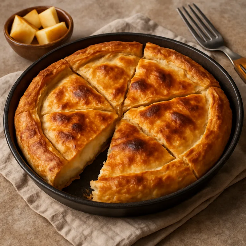 Metsovo Geräucherter Käsekuchen