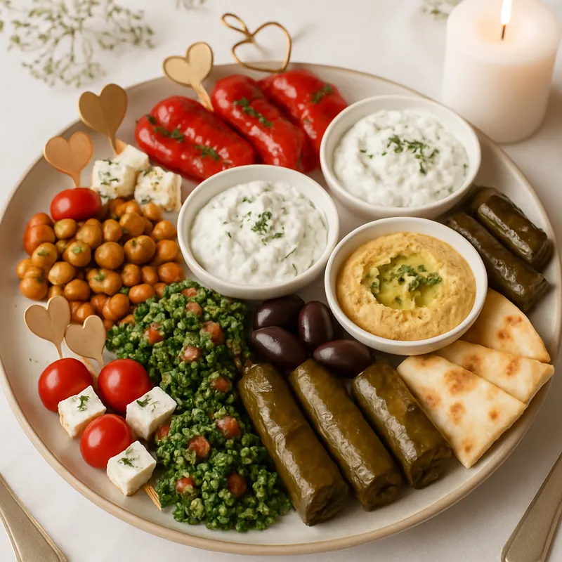 Meze-Platte für die Verlobungsfeier