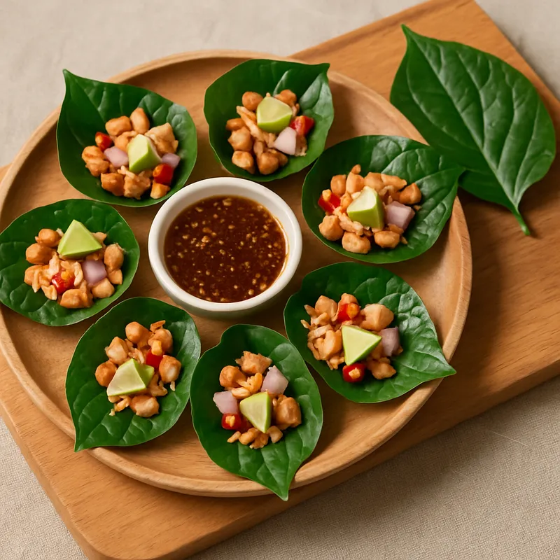 Miang Kham (Betelblatt-Wickel-Snack)