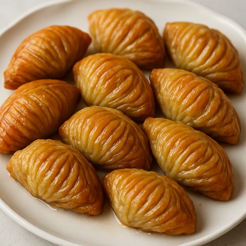 Midye Tatlisi (Muschelförmiges Baklava)