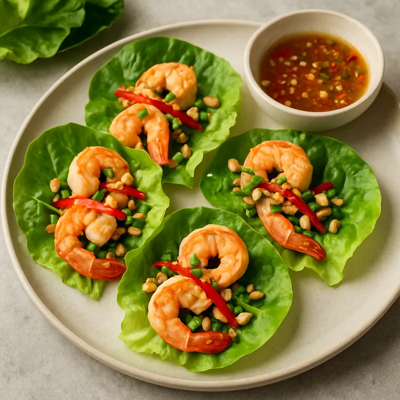 Mieng Goong (Garnelen-Salatwickel)