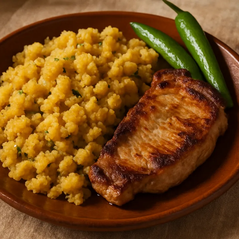 Migas Alentejanas (Migas nach Alentejo-Art)