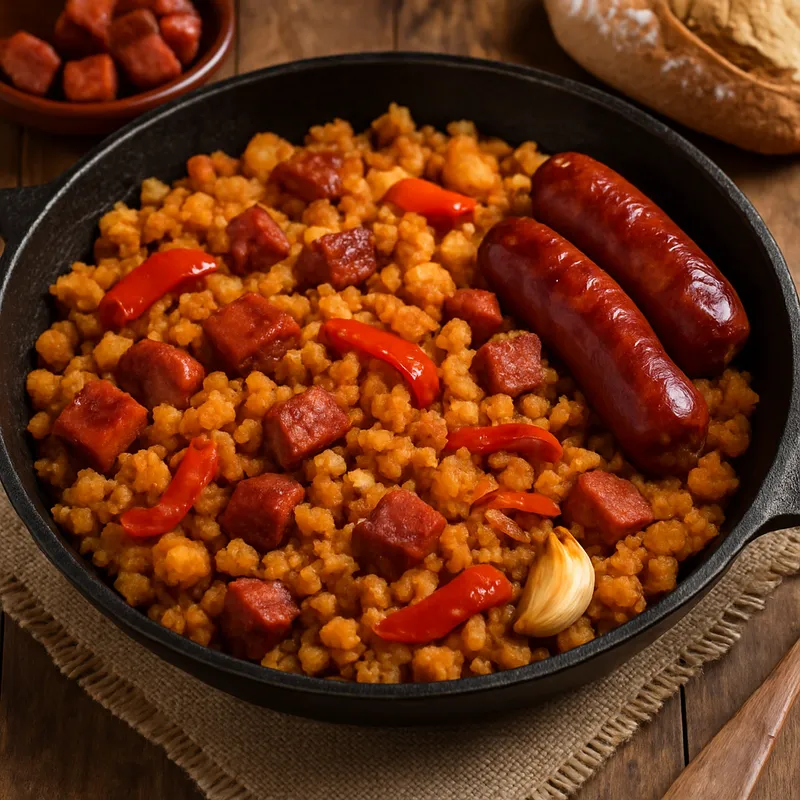 Migas Aragonesas (Aragonesische Migas)