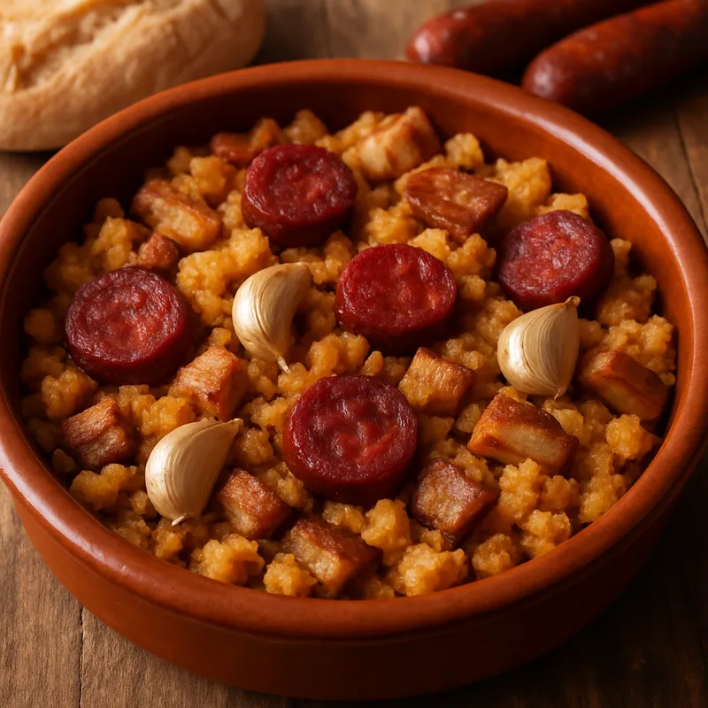 Migas Extremeñas (Migas aus Extremadura)
