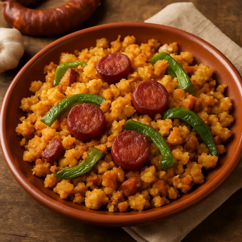 Migas (Gebratene Brotkrumen)