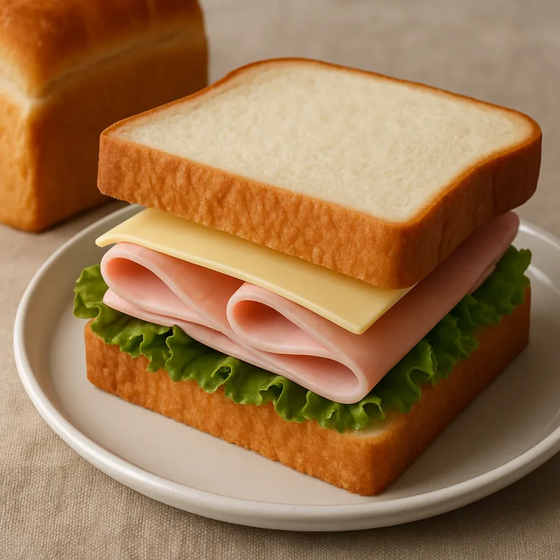 Milchbrot-Sandwich