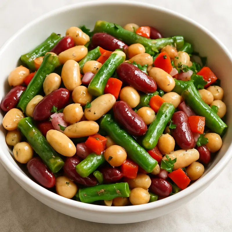 Gemischter Bohnensalat auf Italienische Art