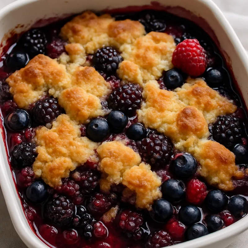 Gemischter Beerenkuchen