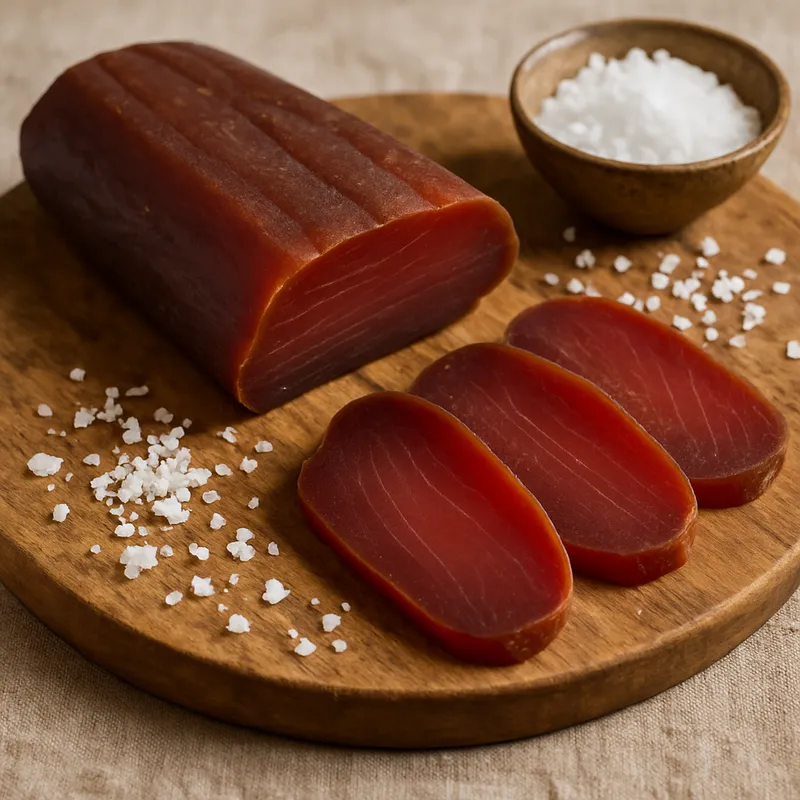 Mojama (Gesalzener getrockneter Thunfisch)