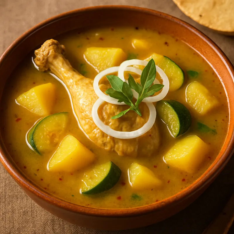 Mole Amarillo Suppe (Oaxacanische gelbe Mole)