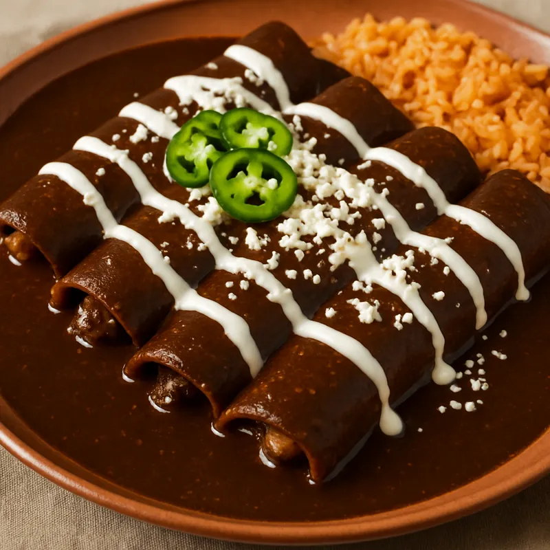 Mole-Enchiladas