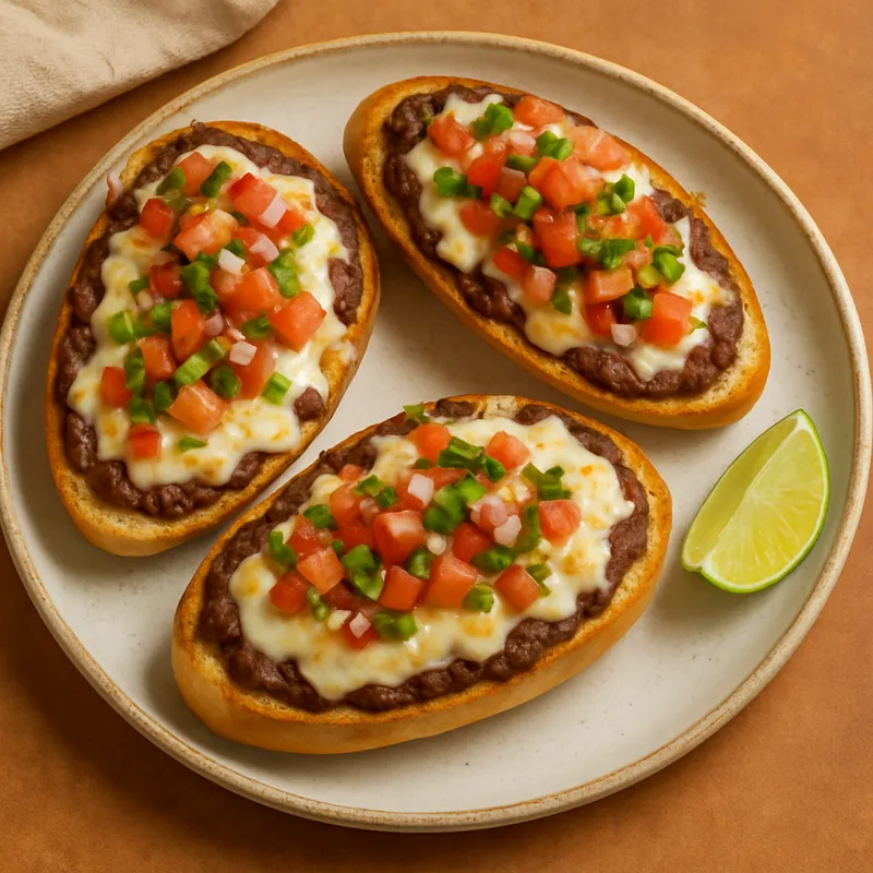 Molletes (Offene Bohnen-Käse-Brote)