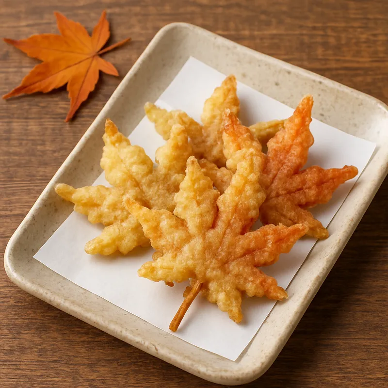 Momiji Tempura (Herbst-Ahornblatt-Tempura)