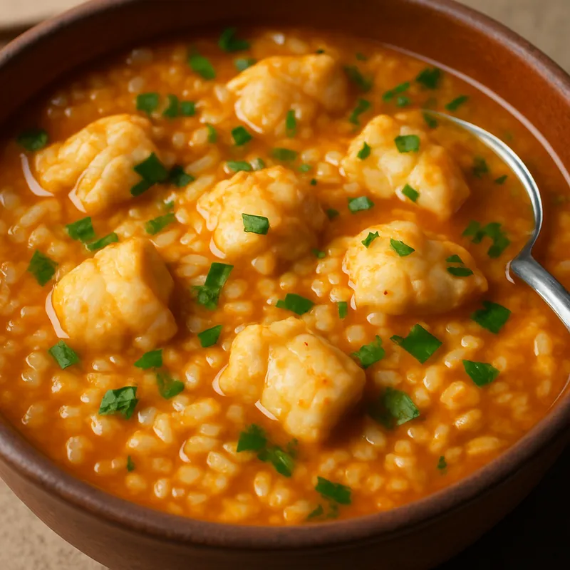 Seeteufel-Reis (Arroz de Tamboril)