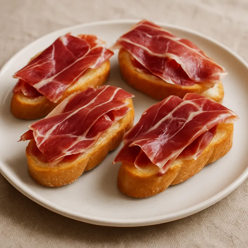Montaditos mit iberischem Schinken