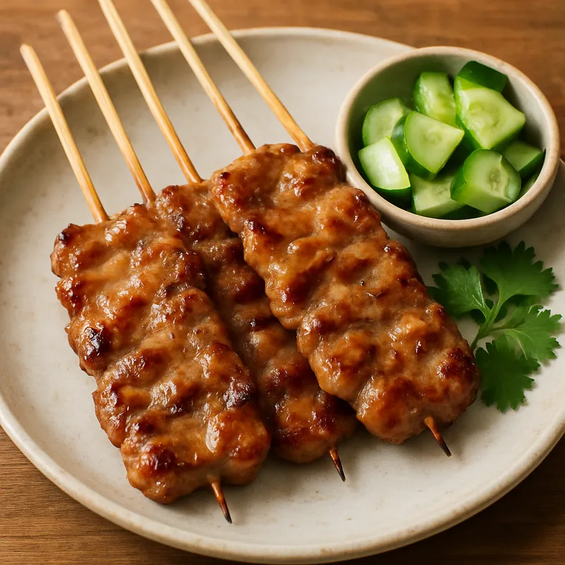Moo Ping (Gegrillte Schweinefleischspieße)
