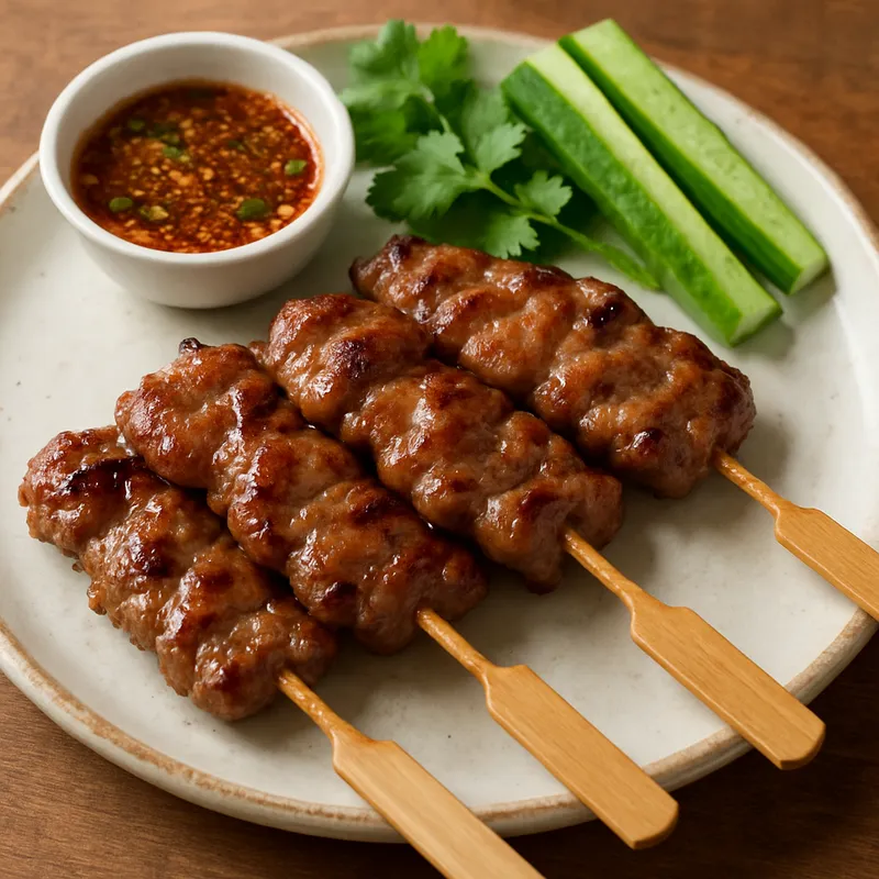 Moo Ping Isan (Gegrilltes Schweinefleisch nach Isan-Art)