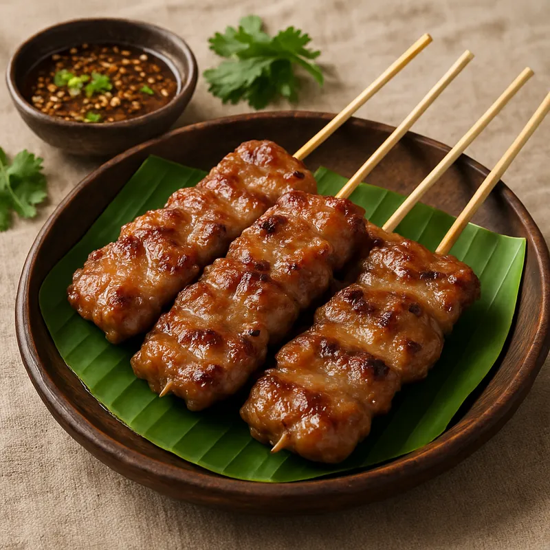 Moo Ping (Thailändische Schweinefleisch-Spieße vom Straßengrill)