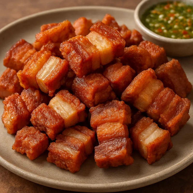 Moo Sam Chan Tod (Gebratener Schweinebauch)