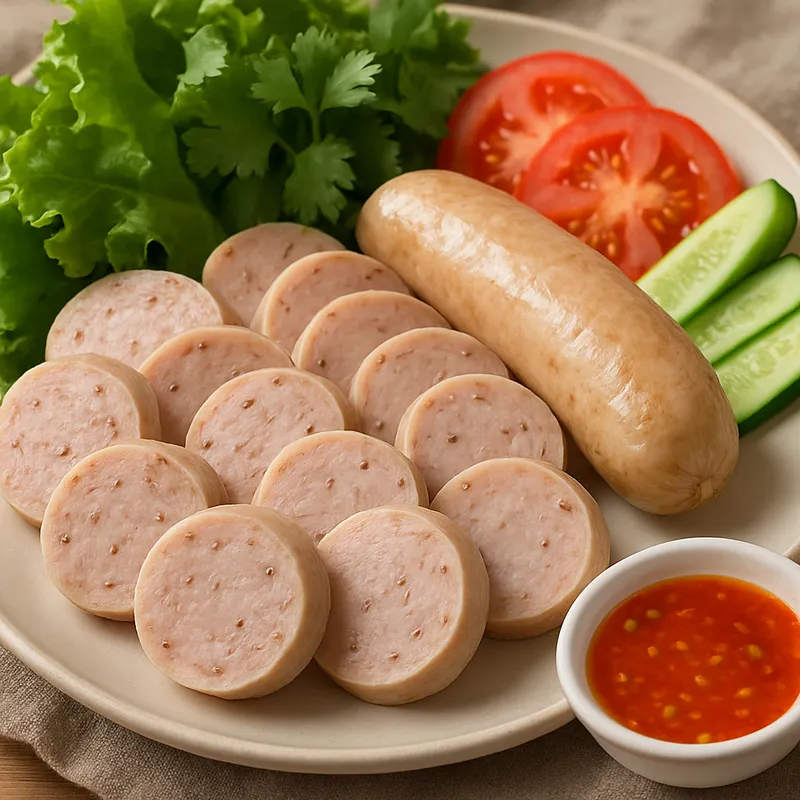 Moo Yor (Thailändische gedämpfte Schweinswurst)