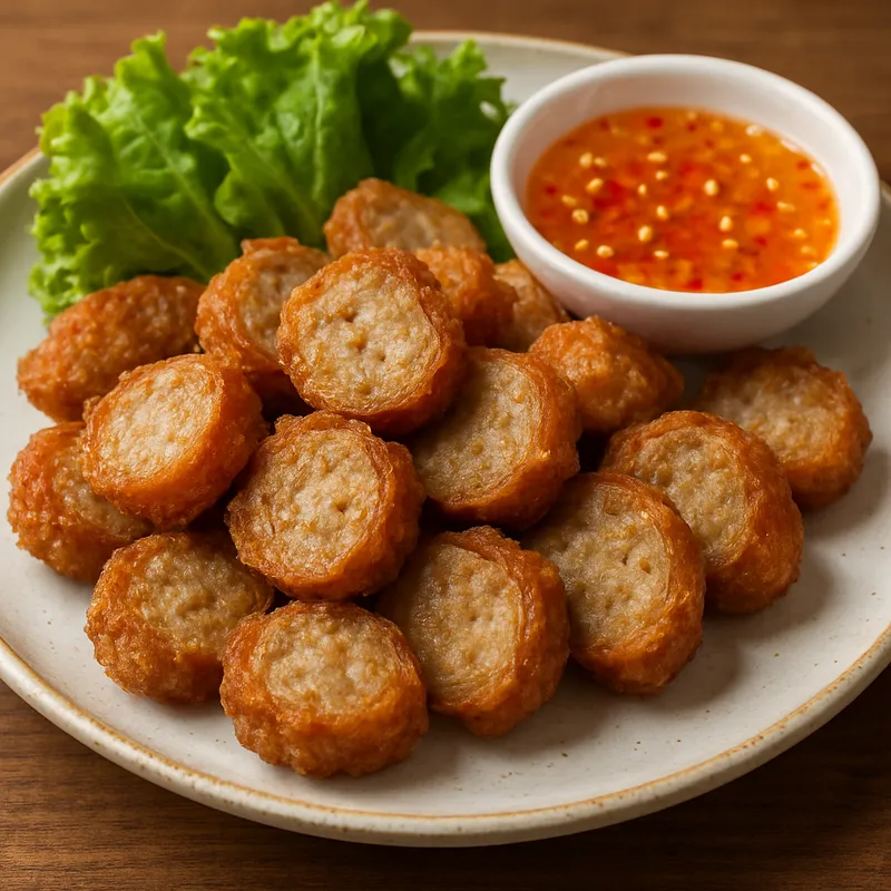 Moo Yor Tod (Gebratene Schweinebraten-Snacks)