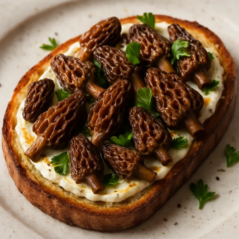 Morchel-Toast