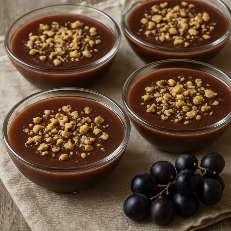 Moustalevria (Traubenmost-Weizen-Pudding)