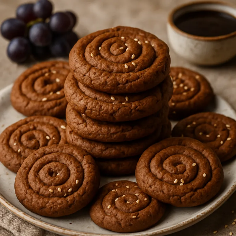 Moustokouloura (Kretische Traubenmost-Kekse)