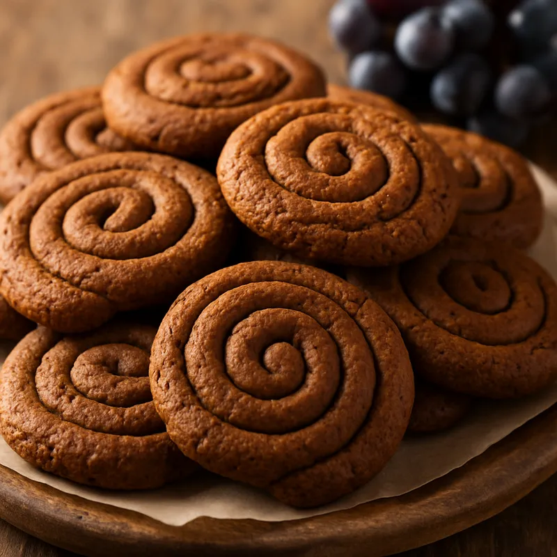 Moustokouloura (Griechische Traubenmost-Kekse)