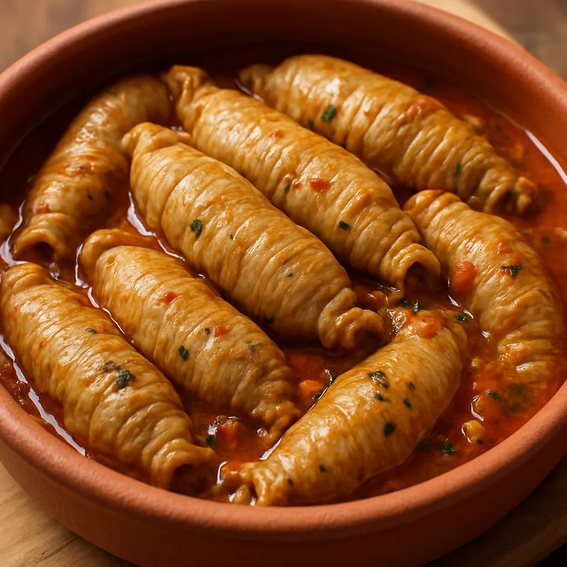 Mumbar Dolması (Gefüllter Darm-Auflauf)