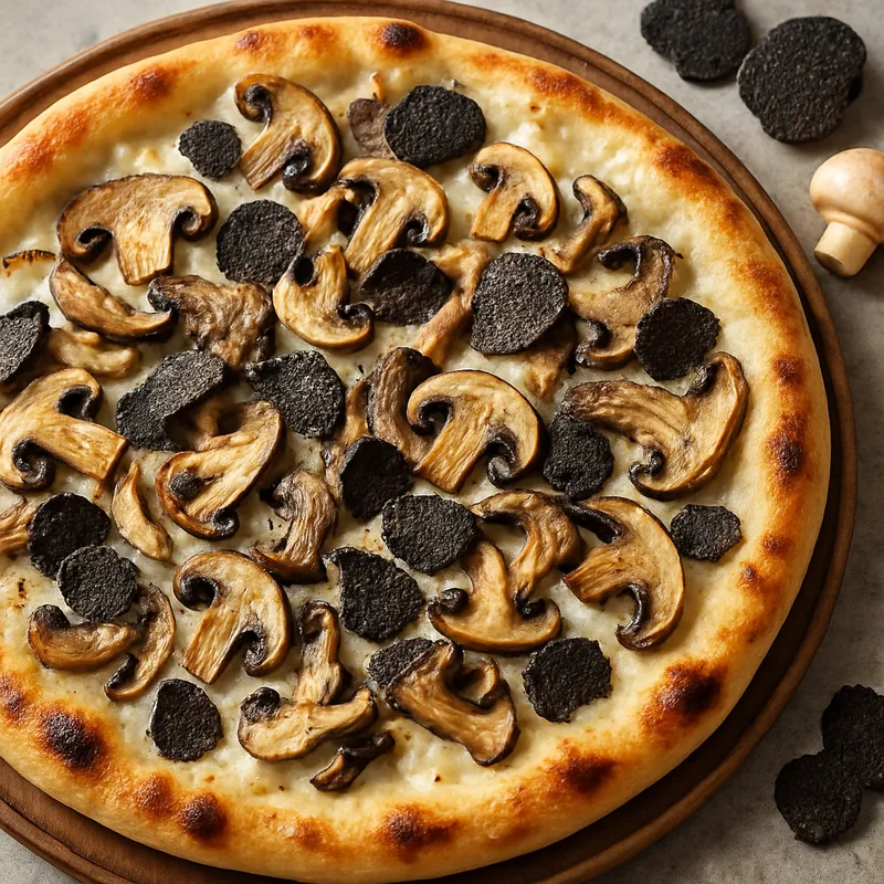 Pilz-Trüffel-Pizza
