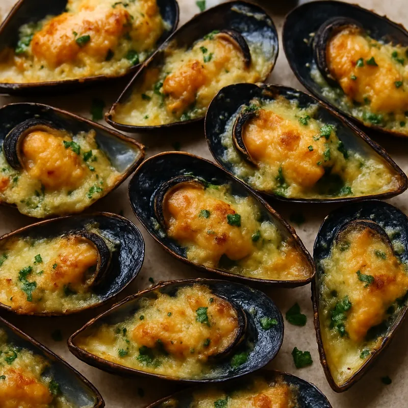 Muscheln au Gratin