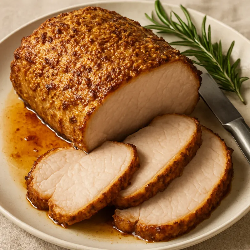 Schweinebraten mit Senf
